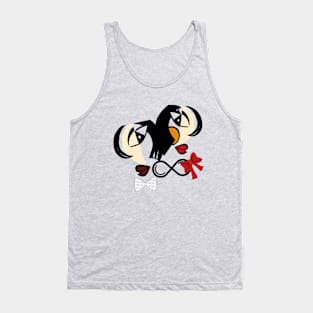 Original Painting LOVERS CARTOON Tank Top